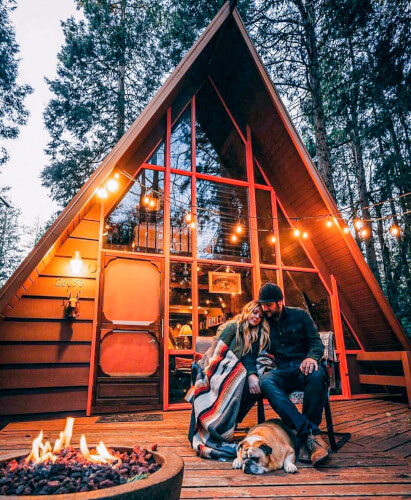 Stay at A-Frame Cabin