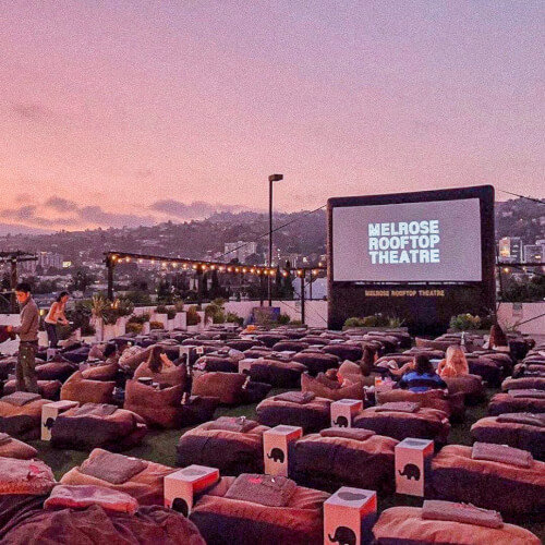 Melrose Rooftop Cinema in Los Angeles